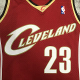 2003/04 Cleveland JAMES #23 Retro Red NBA Jerseys热压