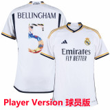 BELLINGHAM #5 RM Home Player Version Jersey 2023/24 彩色字体 球员版