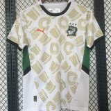 2024/25 Ivory Coast Away White Fans Soccer Jersey