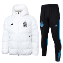 2024 Argentina White Cotton Jacket （A Set）