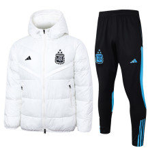 2024 Argentina White Cotton Jacket （A Set）