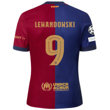 LEWANDOWSKI #9 BA 1:1 Quality Home Fans Jersey 2024/25 (UCL Font 欧冠字体 有号下广告)