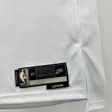 2024/25 Warriors CURRY #30 White Retro NBA Jerseys 热压