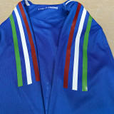 2024 Italy Home Blue Player Version Long Sleeve Jersey