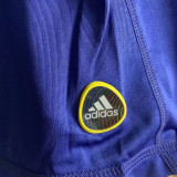 2010 Spain Away Royal Blue Retro Long Sleeve Jersey