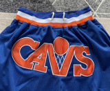 Cleveland Blue JUST DON Four Bags NBA Pants