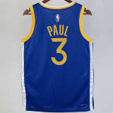 2023/24 Lakers PAUL #3 Blue NBA Jerseys 热压