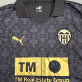 2024/25 Valencia Away Black Fans Soccer Jersey