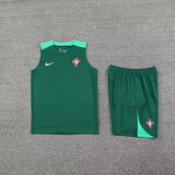2025 Portugal Green Vest Training Jersey(A Set)
