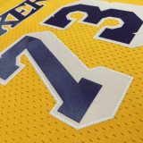 2023 Lakers RODMAN #73 Yellow Retro NBA Jerseys 热压