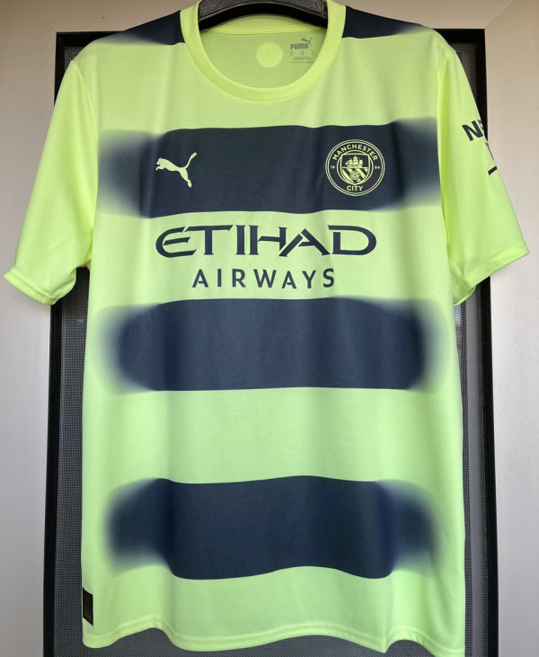 2022/23 Man City 1:1 Quality Third Green Fans Soccer Jersey