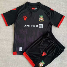 2023/24 Wrexham Third Black Kids Jersey 雷克瑟姆