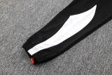 2024 MS Black Hoody Zipper Jacket Windbreaker