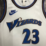 Wizards JORDAN #23 White Retro NBA Jerseys