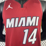 2023/24 Miami Heat HERRO #14 Red NBA Jerseys 热压