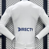 2024/25 Boca Away White Player Version Long Sleeve Jersey