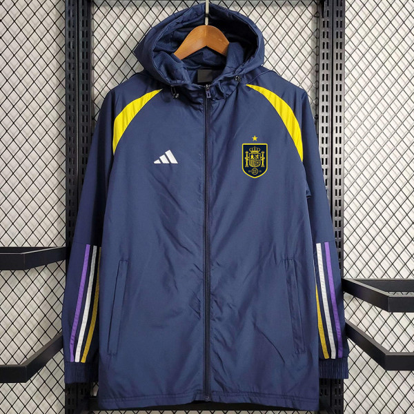 2023/24 Spain Sapphire Blue Windbreaker