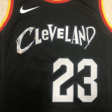 Cleveland JAMES #23 Black City Edition NBA Jerseys