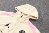 2024/25 PSG Apricot Hoody Zipper Jacket Tracksuit