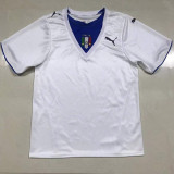 2006 Italy Away White Retro Soccer Jersey