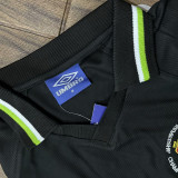 1998/99 M Utd Away Black UCL Version Retro Jersey