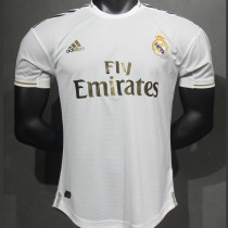 2019/20 RM Home White Retro Player Version Soccer Jersey 球员版