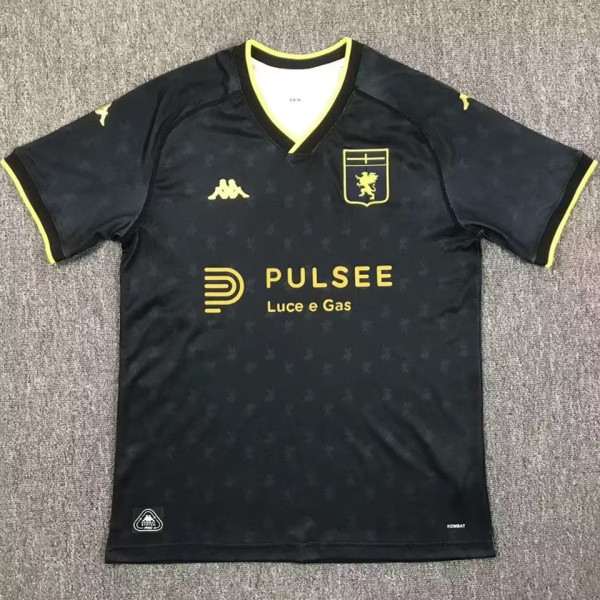 2024/25 Genoa Third Black Fans Soccer Jersey 热那亚 带胸前广告