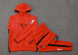 2024/25 Bulls Red Hoody Zipper Jacket Tracksuit