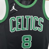2025 Celtics PORAIGIS #8 Black NBA Jerseys