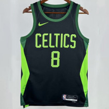 2025 Celtics PORAIGIS #8 Black City Edition NBA Jerseys