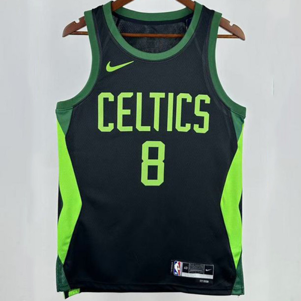 2025 Celtics PORAIGIS #8 Black City Edition NBA Jerseys