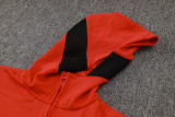 2024/25 Bulls Red Hoody Zipper Jacket Tracksuit