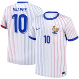 2024//25 France Away White Player Version Long Sleeve Jersey