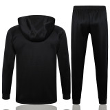 2025 In Milan Black Hoody Zipper Jacket Windbreaker