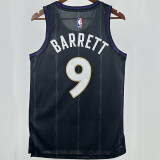 2025 Timberwolves BARRETT #9 Black NBA Jerseys 热压