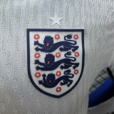 2024/25 England Home White Player Version Long Sleeve Jersey