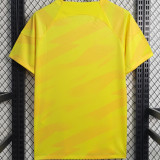 2023/24 Corinthians Yellow Goalkeeper Soccer Jersey