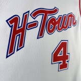 2023/24 Rockets GREEN #4 White City Edition NBA Jerseys