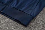 2025 France Sapphire Blue Hoody Zipper Jacket Windbreaker