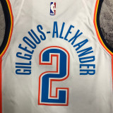 2023 Rockets GILGEOUS-ALEXANDER #2 White NBA Jerseys