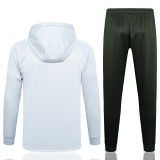2024 BA Light Gray Hoody Zipper Jacket Tracksuit