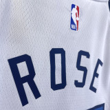 2023/24 Timberwolves ROSE # 25 White NBA Jerseys