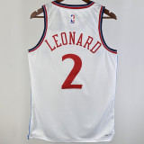 2024/25 Clippers LEONARD #2 White NBA Jerseys