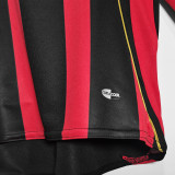 2006/07 AC Milan Home Long Sleeve Retro Soccer Jersey