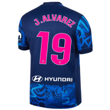 J.ALVAREZ #19 ATM Third Blue Fans Jersey 2024/25 （LaLiga Font 西甲字体 有号下广告  ）