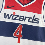 2023/24 Wizards WESTBROOK #4 White Home NBA Jerseys
