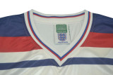 1982 England Home White Retro Soccer Jersey
