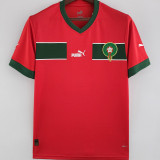 ZIYECH #7 Morocco Home Red Fans Jersey 2022/23