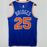 2025 NY Knicks BRIDGES #25 Blue City Edition NBA Jerseys