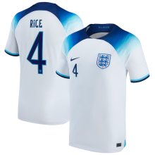 RiCE #4 England Home 1:1 White Fans Jersey 2022/23